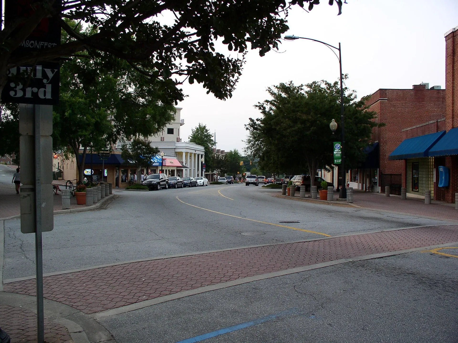 College Avenue in downtown Clemson, South Carolina